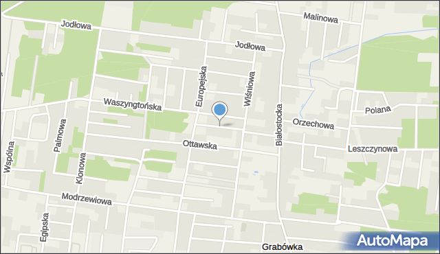 Grabówka powiat białostocki, Helsińska, mapa Grabówka powiat białostocki