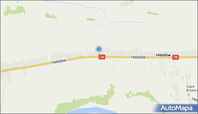 Hebdów, Hebdów, mapa Hebdów