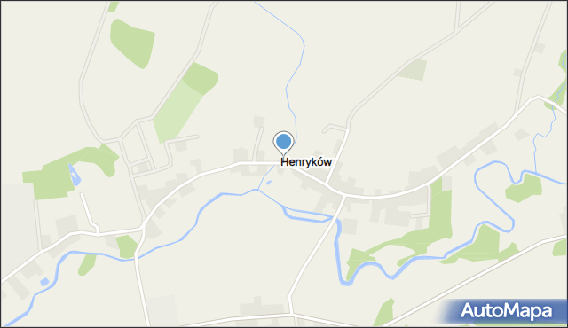 Henryków gmina Szprotawa, Henryków, mapa Henryków gmina Szprotawa