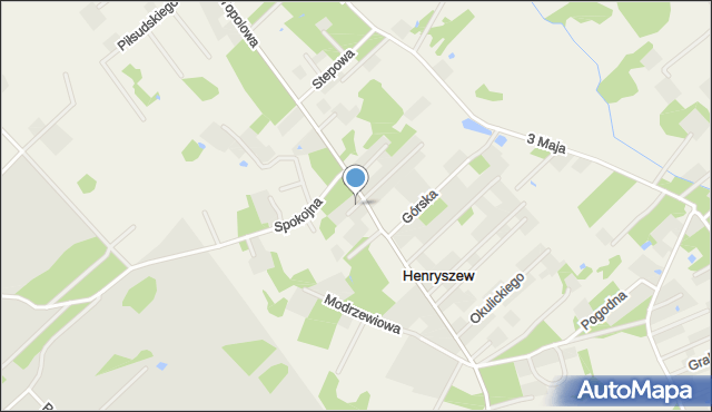 Henryszew, Henryszew, mapa Henryszew