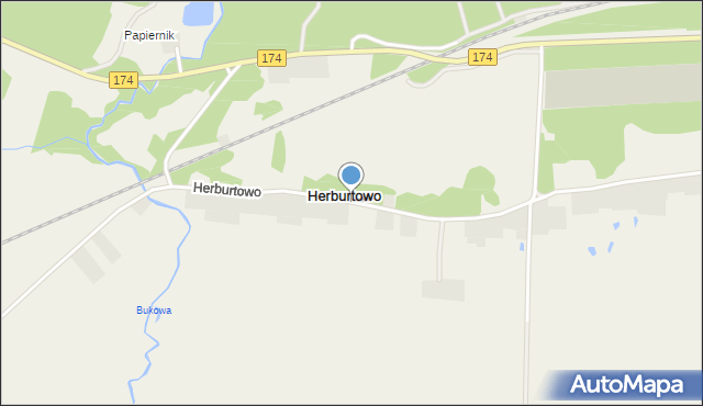 Herburtowo, Herburtowo, mapa Herburtowo