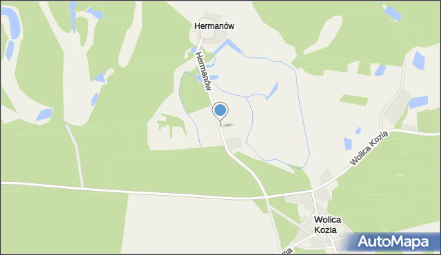 Hermanów gmina Nowe Miasto nad Wartą, Hermanów, mapa Hermanów gmina Nowe Miasto nad Wartą