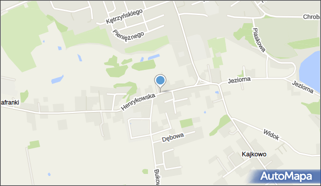 Kajkowo, Henrykowska, mapa Kajkowo