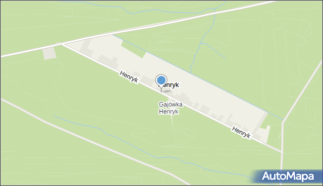 Lubienia gmina Brody, Henryk, mapa Lubienia gmina Brody