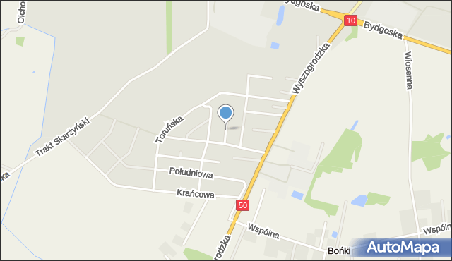 Płońsk, Heveliusza, mapa Płońsk