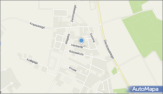 Pogórze gmina Kosakowo, Herberta Zbigniewa, mapa Pogórze gmina Kosakowo