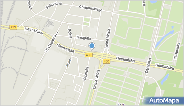 Poznań, Hetmańska, mapa Poznania