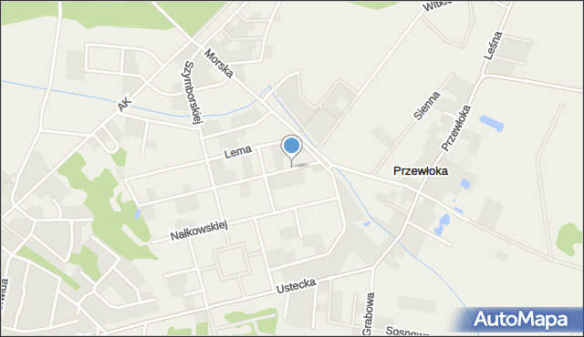 Przewłoka gmina Ustka, Herberta Zbigniewa, mapa Przewłoka gmina Ustka