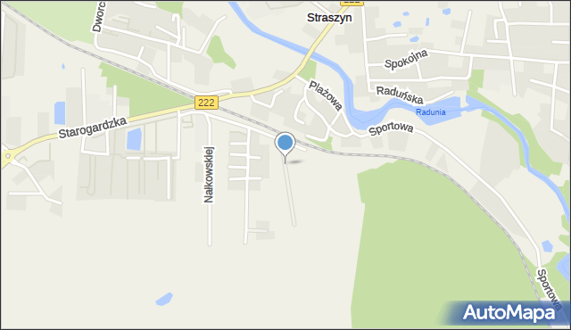 Straszyn, Herlinga-Grudzińskiego Gustawa, mapa Straszyn