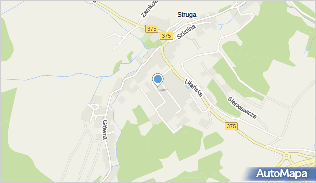 Struga gmina Stare Bogaczowice, Herbowa, mapa Struga gmina Stare Bogaczowice