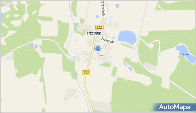 Trzcińsk, Heldt Alfonsa, mapa Trzcińsk