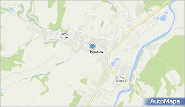 Hoczew, Hoczew, mapa Hoczew