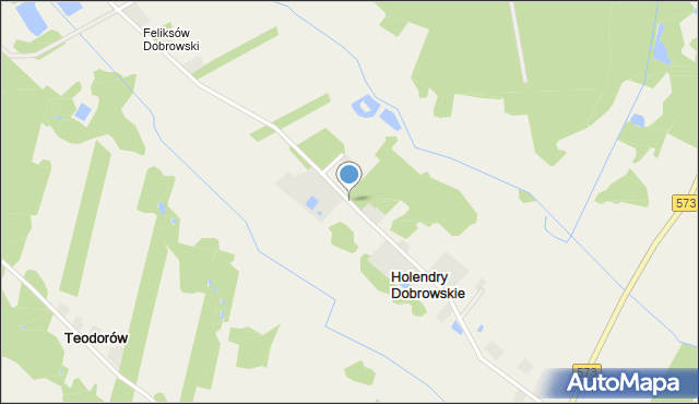 Holendry Dobrowskie, Holendry Dobrowskie, mapa Holendry Dobrowskie