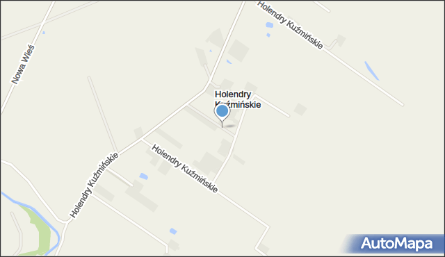 Holendry Kuźmińskie, Holendry Kuźmińskie, mapa Holendry Kuźmińskie