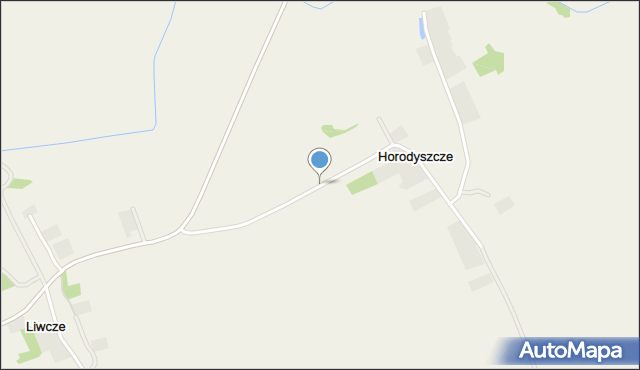 Horodyszcze gmina Dołhobyczów, Horodyszcze, mapa Horodyszcze gmina Dołhobyczów