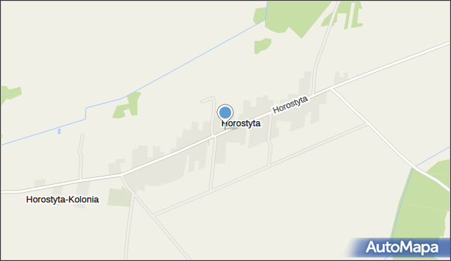 Horostyta, Horostyta, mapa Horostyta