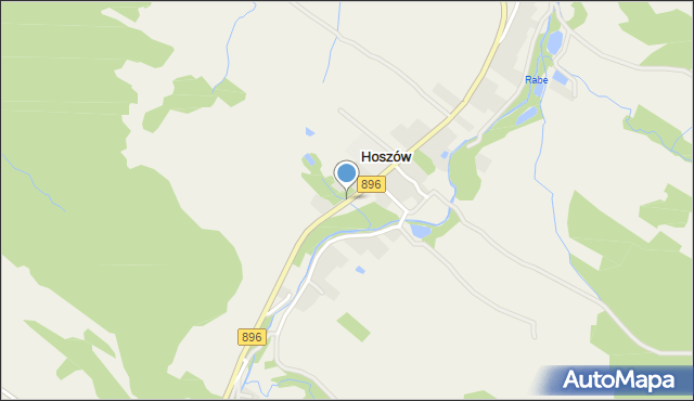 Hoszów, Hoszów, mapa Hoszów