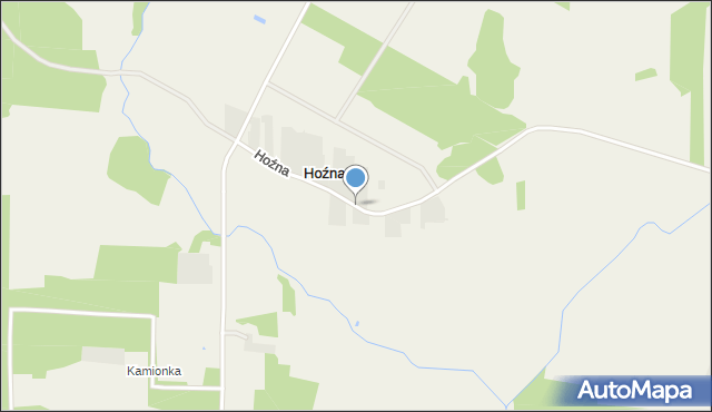 Hoźna, Hoźna, mapa Hoźna