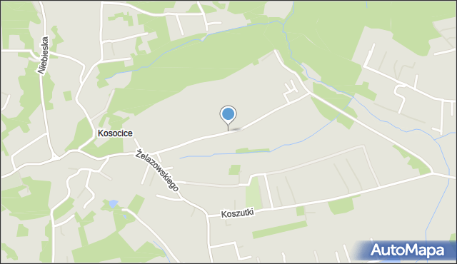 Kraków, Hoborskiego Antoniego, mapa Krakowa