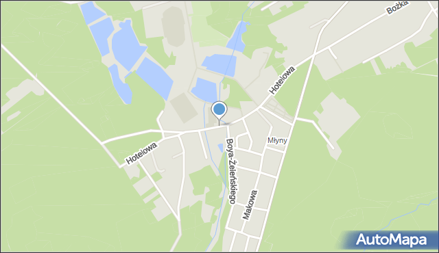 Rybnik, Hotelowa, mapa Rybnika