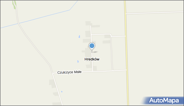 Hredków, Hredków, mapa Hredków