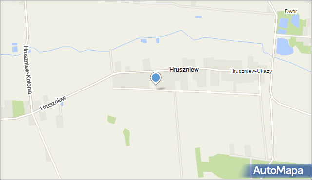Hruszniew, Hruszniew, mapa Hruszniew