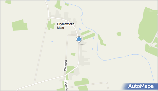 Hryniewicze Małe, Hryniewicze Małe, mapa Hryniewicze Małe