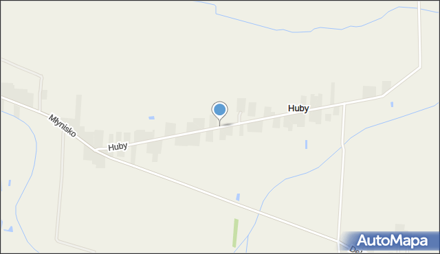 Huby gmina Biała, Huby, mapa Huby gmina Biała