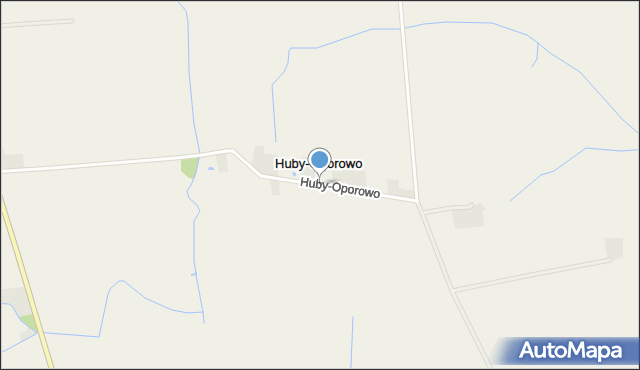 Huby-Oporowo, Huby-Oporowo, mapa Huby-Oporowo