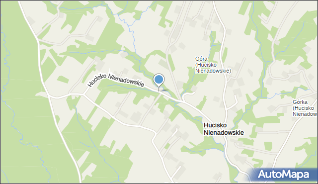 Hucisko Nienadowskie, Hucisko Nienadowskie, mapa Hucisko Nienadowskie