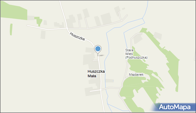 Huszczka Mała, Huszczka Mała, mapa Huszczka Mała