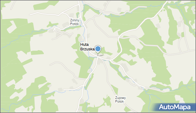 Huta Brzuska, Huta Brzuska, mapa Huta Brzuska