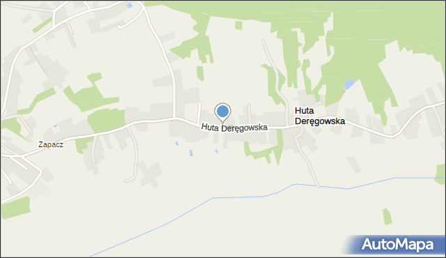 Huta Deręgowska, Huta Deręgowska, mapa Huta Deręgowska