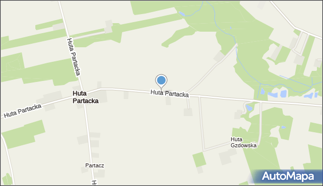Huta Partacka, Huta Partacka, mapa Huta Partacka