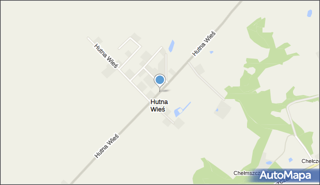 Hutna Wieś, Hutna Wieś, mapa Hutna Wieś