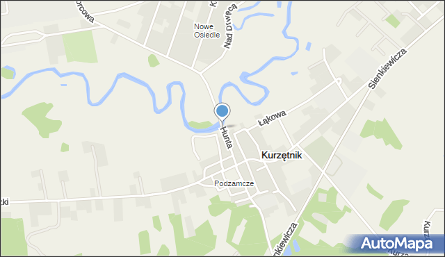 Kurzętnik, Hunta Antoniego, mapa Kurzętnik