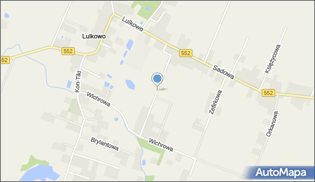 Lulkowo gmina Łysomice, Huraganowa, mapa Lulkowo gmina Łysomice