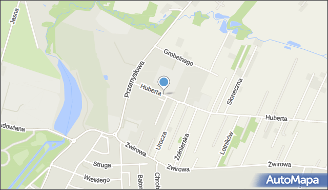 Mińsk Mazowiecki, Huberta Jana, dr., mapa Mińsk Mazowiecki