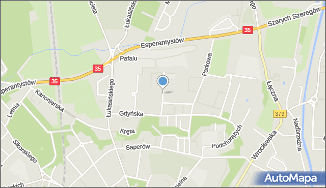 Świdnica, Husarska, mapa Świdnicy