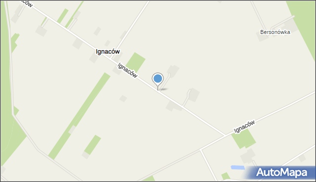 Ignaców gmina Jasieniec, Ignaców, mapa Ignaców gmina Jasieniec