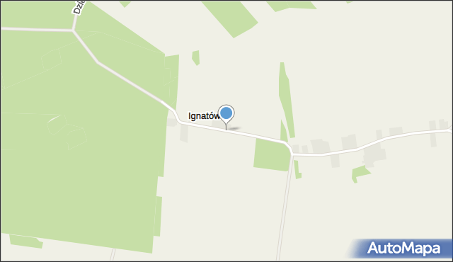 Ignatów gmina Żelechlinek, Ignatów, mapa Ignatów gmina Żelechlinek