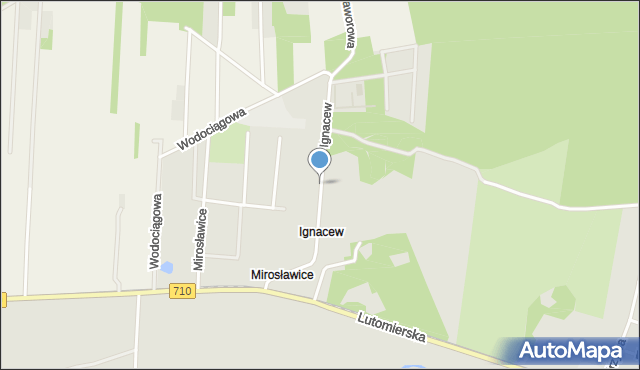 Konstantynów Łódzki, Ignacew, mapa Konstantynów Łódzki