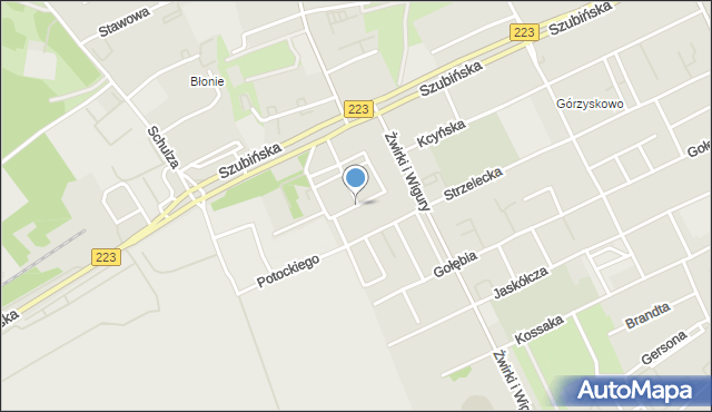 Bydgoszcz, Ikara, mapa Bydgoszczy