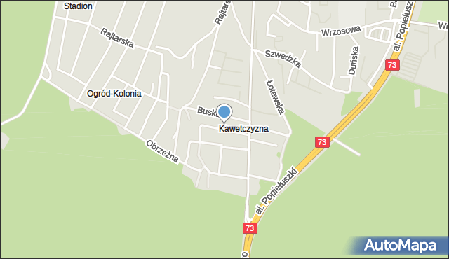 Kielce, Iłżecka, mapa Kielc