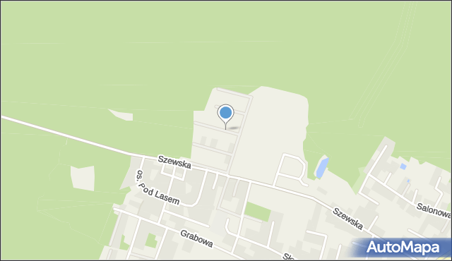 Zagrody gmina Nowiny, Imbirowa, mapa Zagrody gmina Nowiny