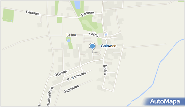 Galowice, Irysowa, mapa Galowice