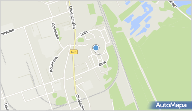 Opole, Irydowa, mapa Opola