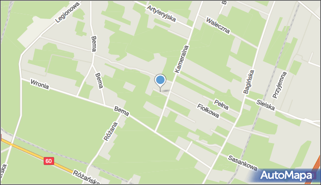 Ostrów Mazowiecka, Irysowa, mapa Ostrów Mazowiecka