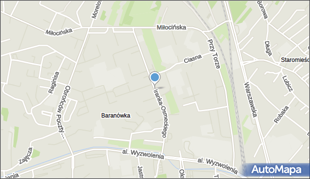 Rzeszów, Iranka-Osmeckiego Kazimierza, płk., mapa Rzeszów