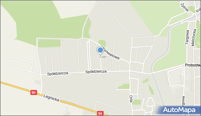 Środa Śląska, Irysowa, mapa Środa Śląska